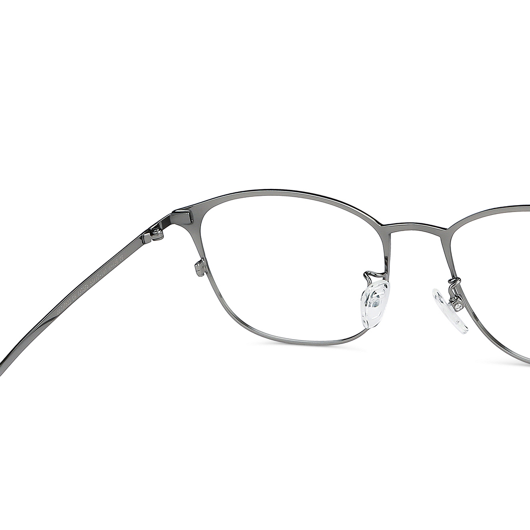John Jacobs Dark Gunmetal Full Rim Square left side