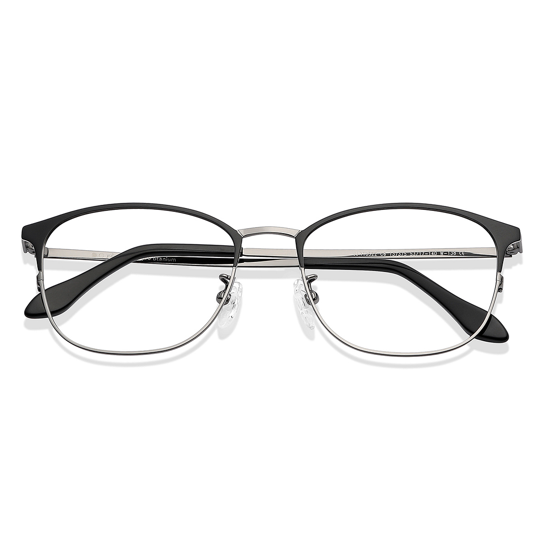 John Jacobs Dark Gunmetal Full Rim Square right side