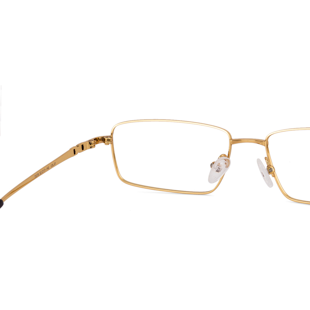 John Jacobs Gold Full Rim Rectangle right side