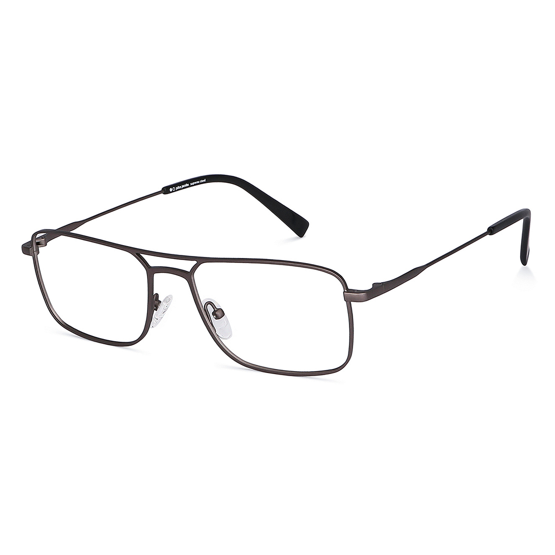 John Jacobs Mid Gunmetal Full Rim Square right side