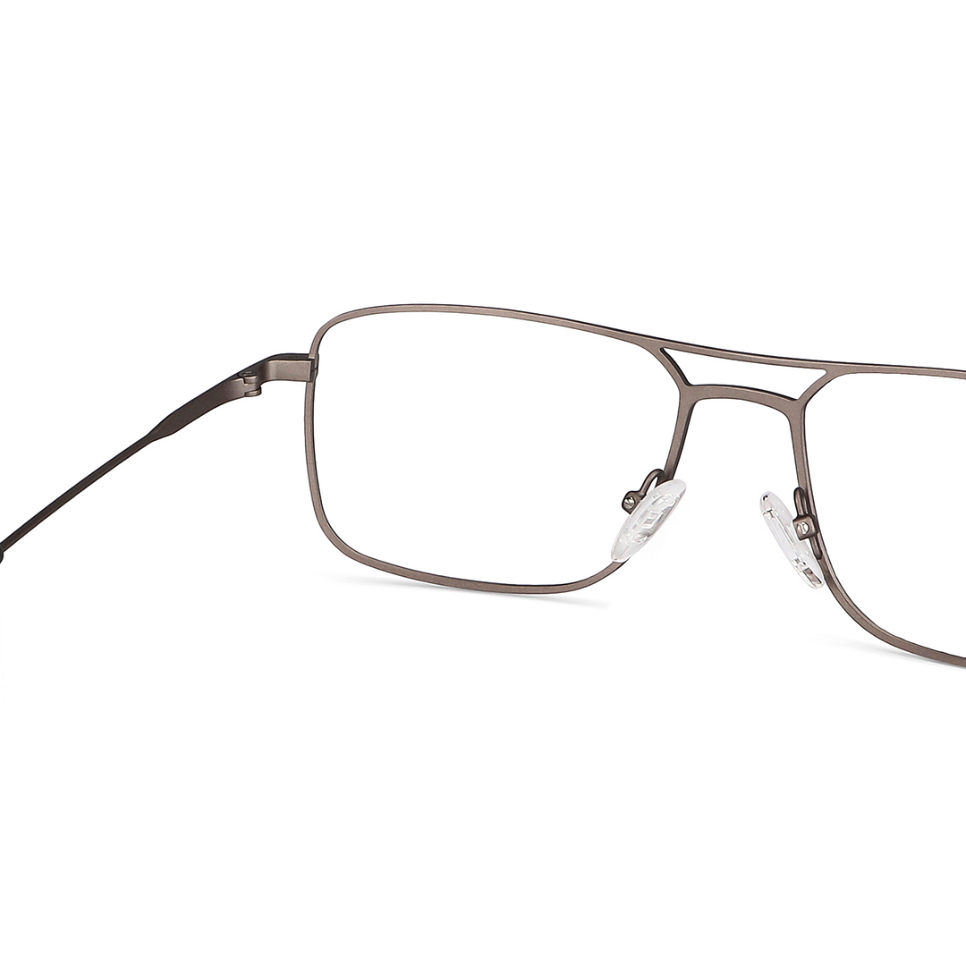 John Jacobs Mid Gunmetal Full Rim Square right side