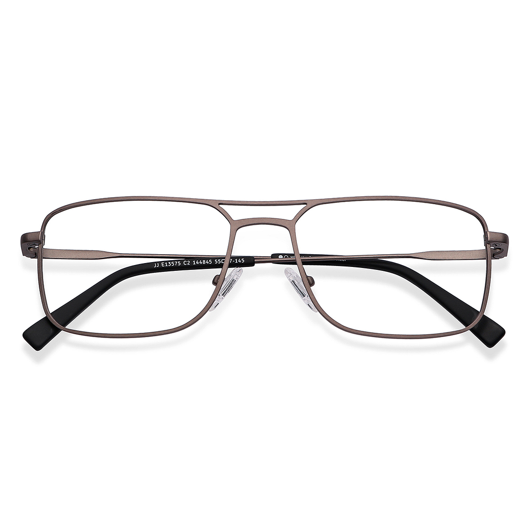 John Jacobs Mid Gunmetal Full Rim Square left side