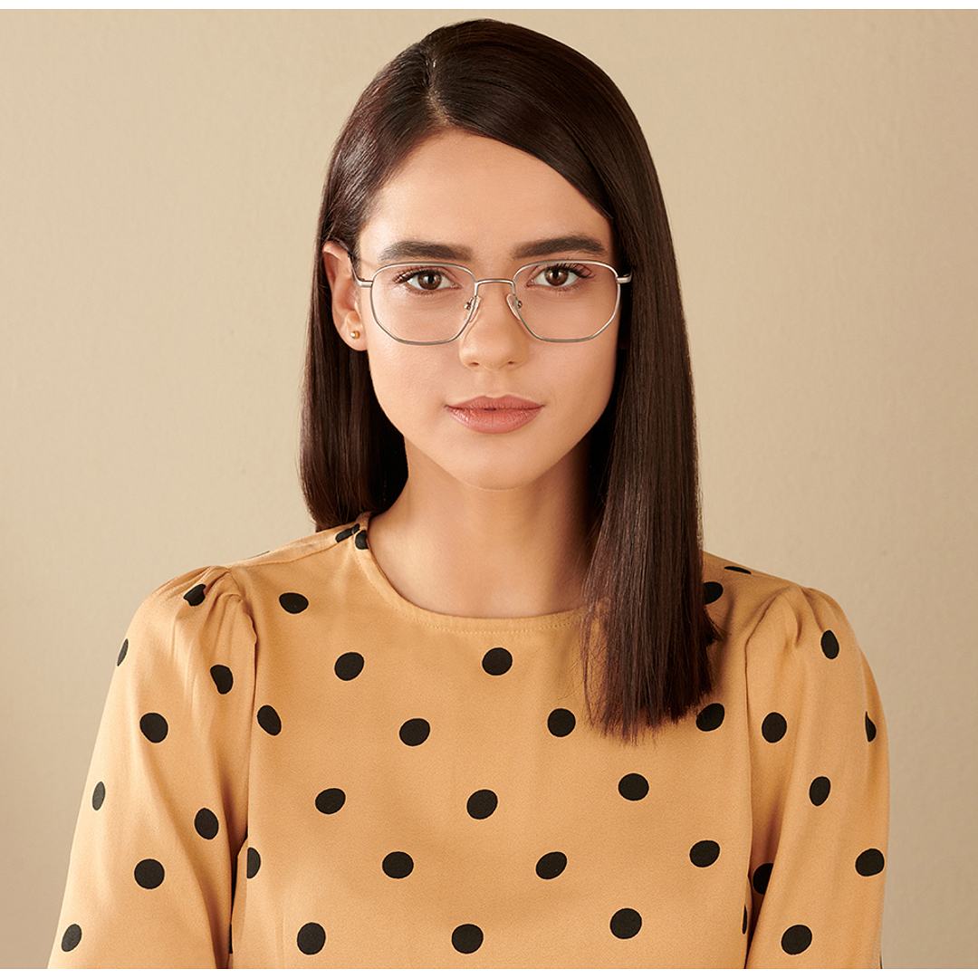 John Jacobs Online Mid Gunmetal Full Rim Geometric right side