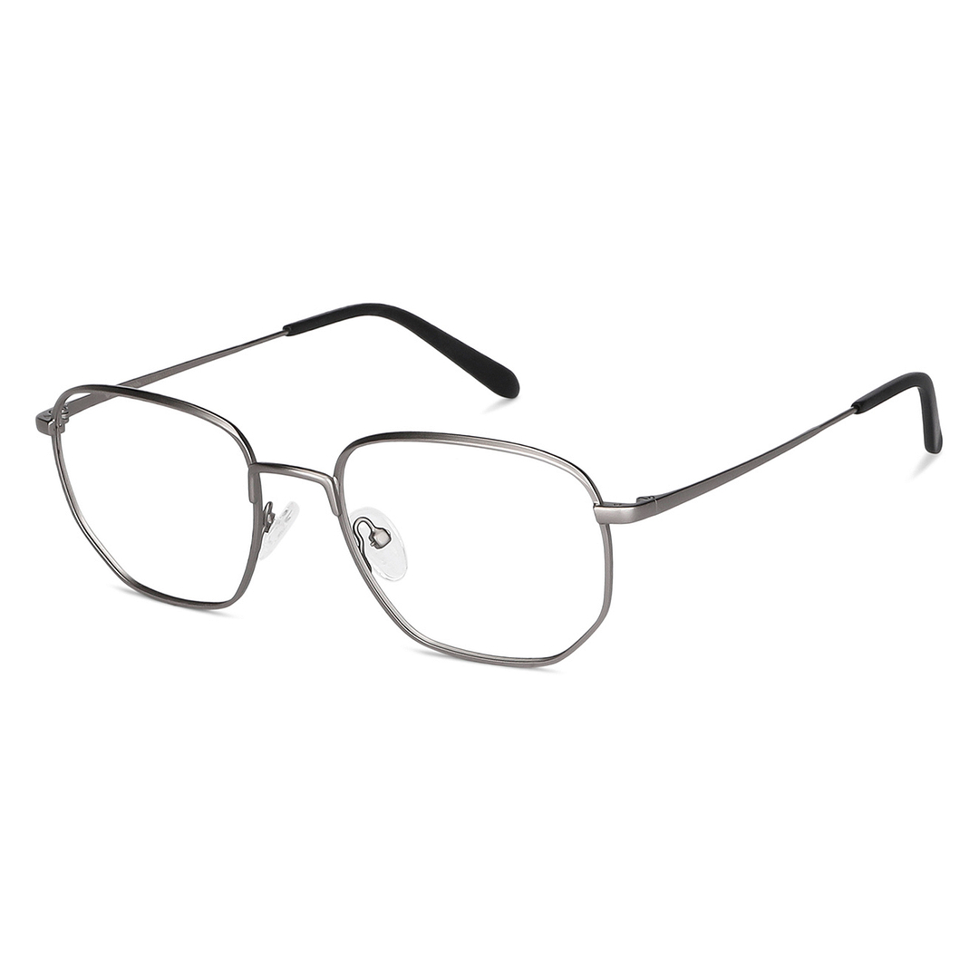 John Jacobs Online Mid Gunmetal Full Rim Geometric right side