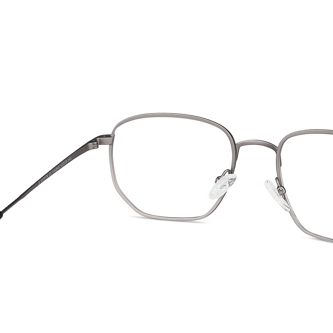 John Jacobs Online Mid Gunmetal Full Rim Geometric right side