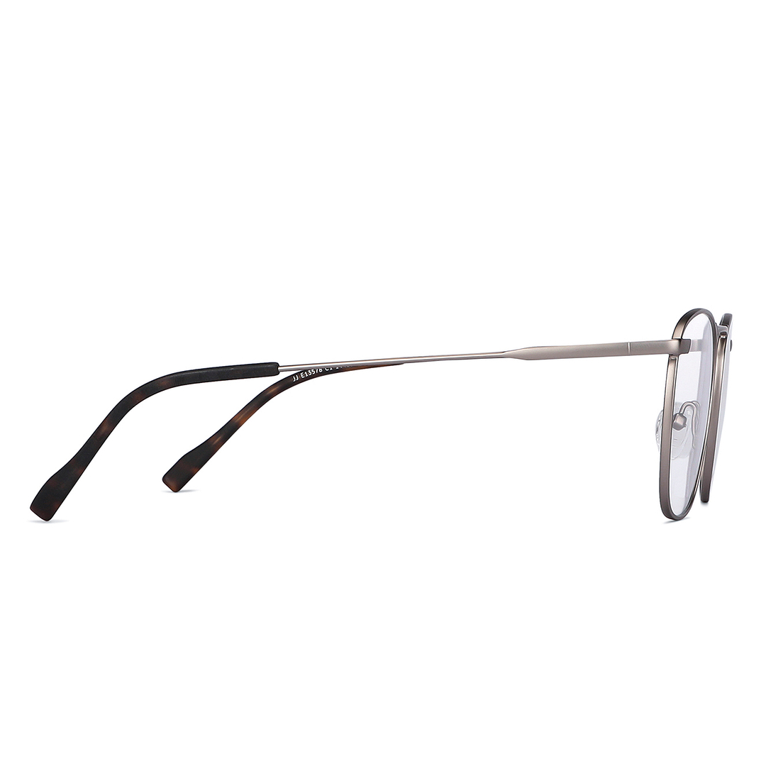 John Jacobs Online Mid Gunmetal Full Rim Square left side