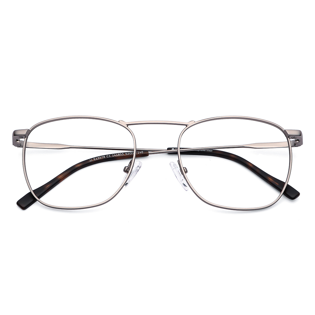 John Jacobs Online Mid Gunmetal Full Rim Square left side