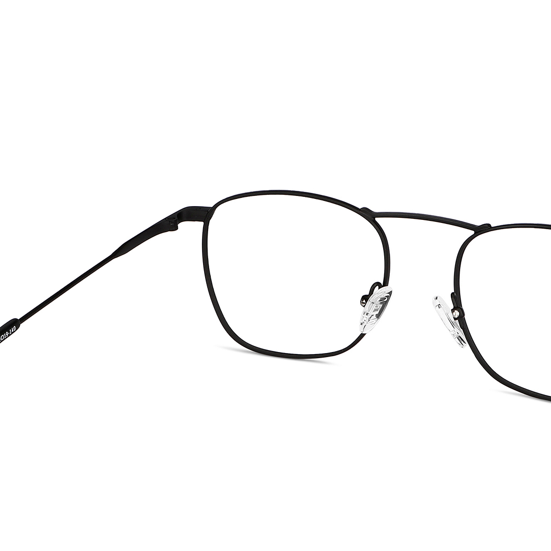 John Jacobs Black Full Rim Square right side