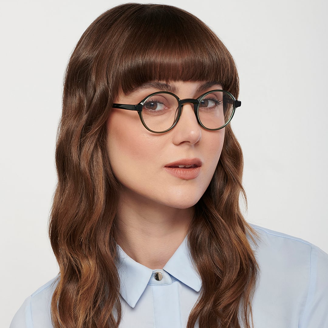 John Jacobs Online Green Full Rim Round left side