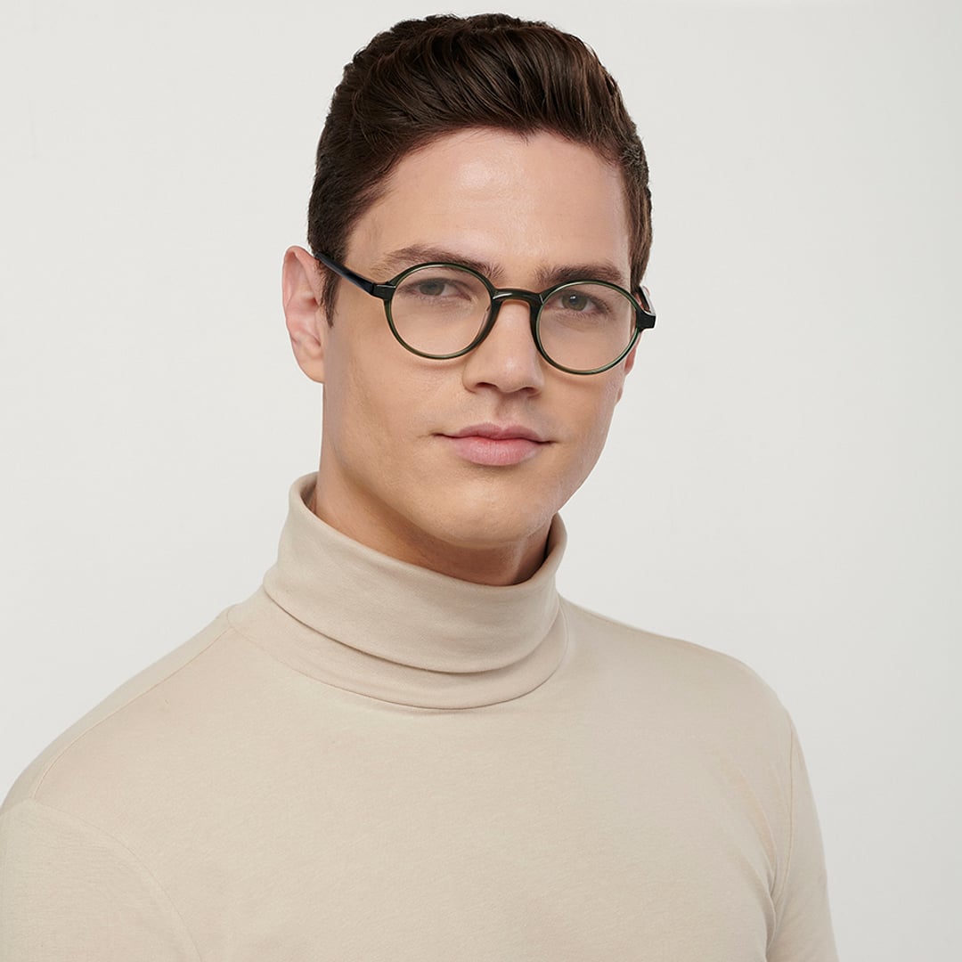 John Jacobs Online Green Full Rim Round right side