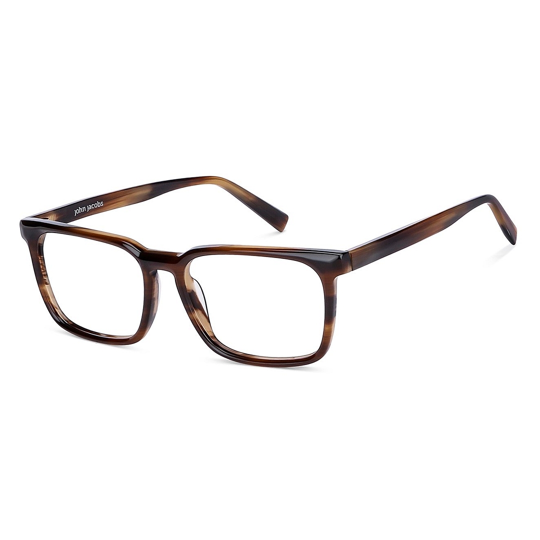 John Jacobs Online Light Brown Full Rim Square right side
