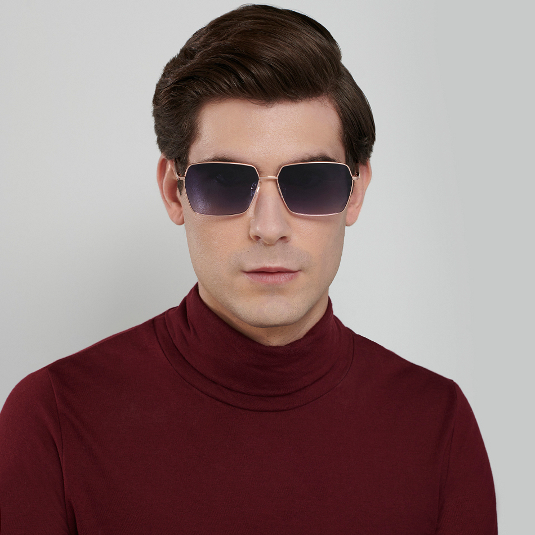 John Jacobs Gold Full Rim Hexagonal left side