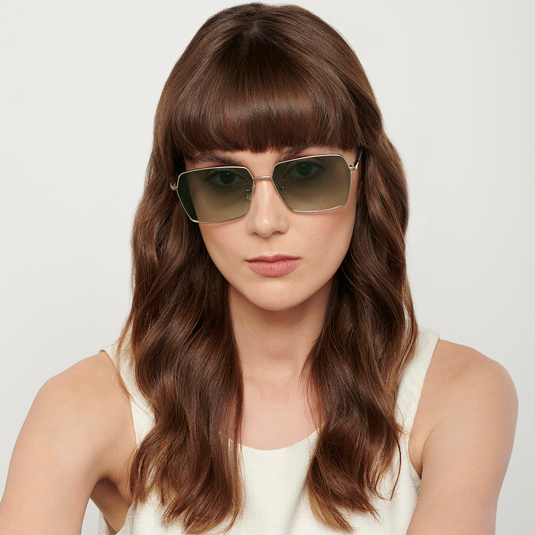 John Jacobs Online Silver Full Rim Hexagonal left side