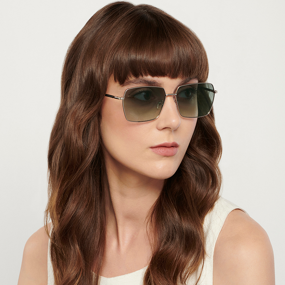 John Jacobs Online Silver Full Rim Hexagonal right side