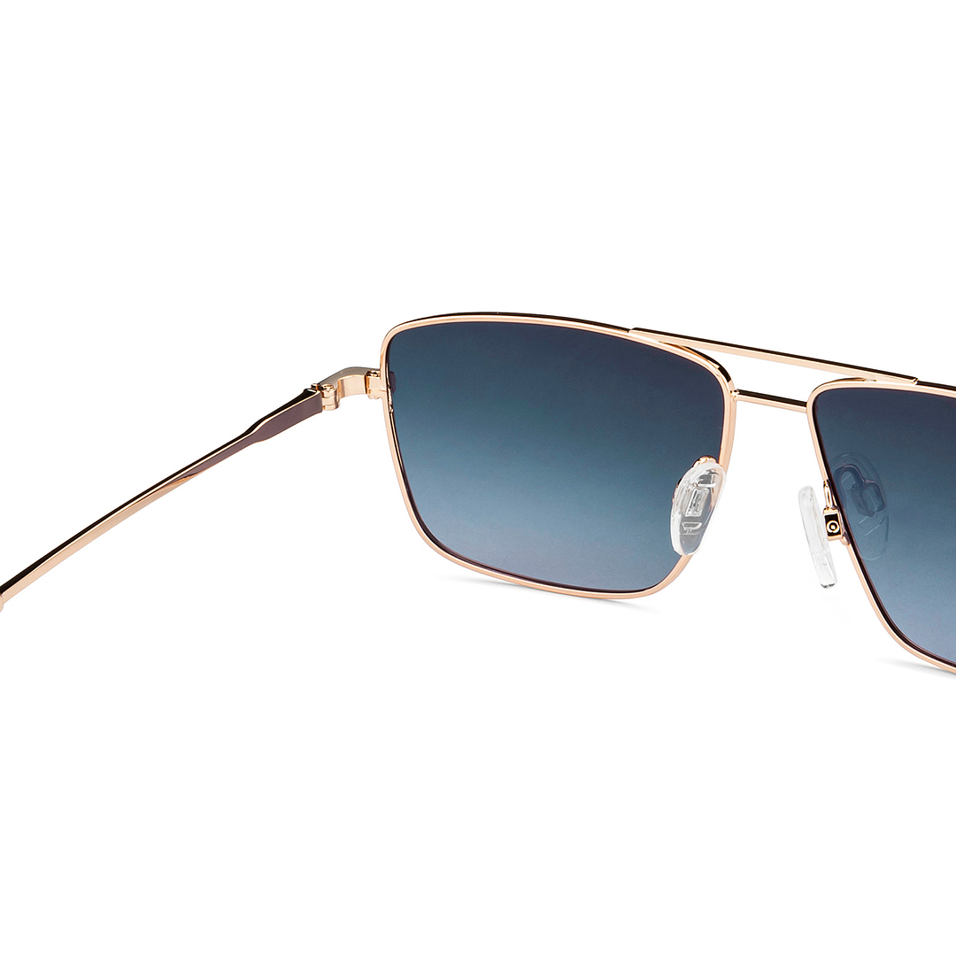 John Jacobs Gold Full Rim Square right side