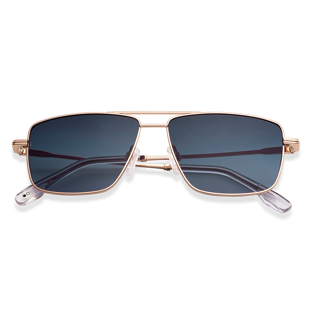 John Jacobs Gold Full Rim Square left side