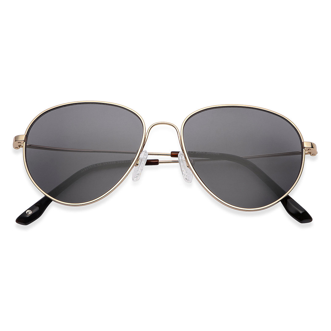 John Jacobs Gold Full Rim Round left side