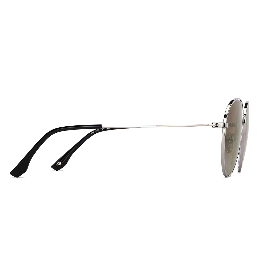 John Jacobs Silver Full Rim Round left side