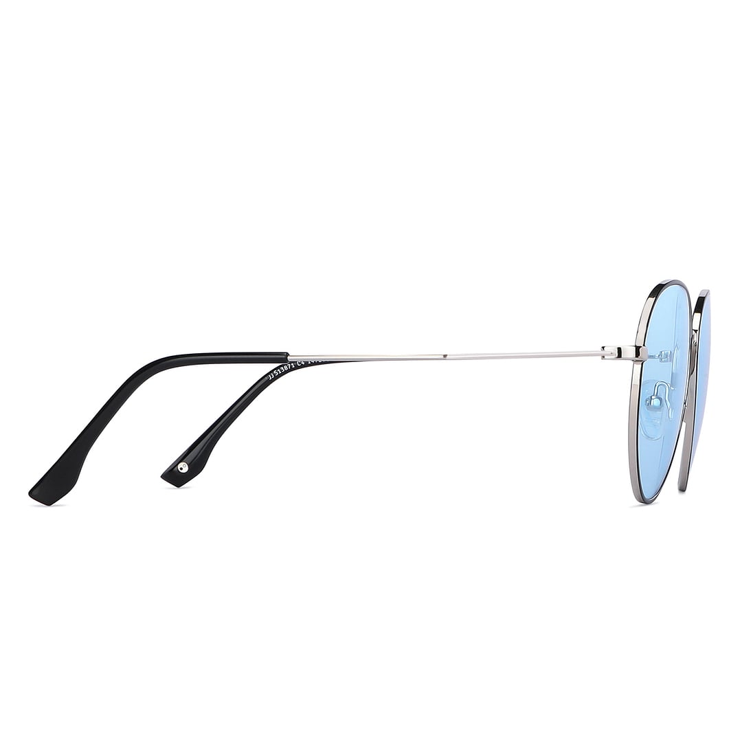 John Jacobs Silver Full Rim Round left side
