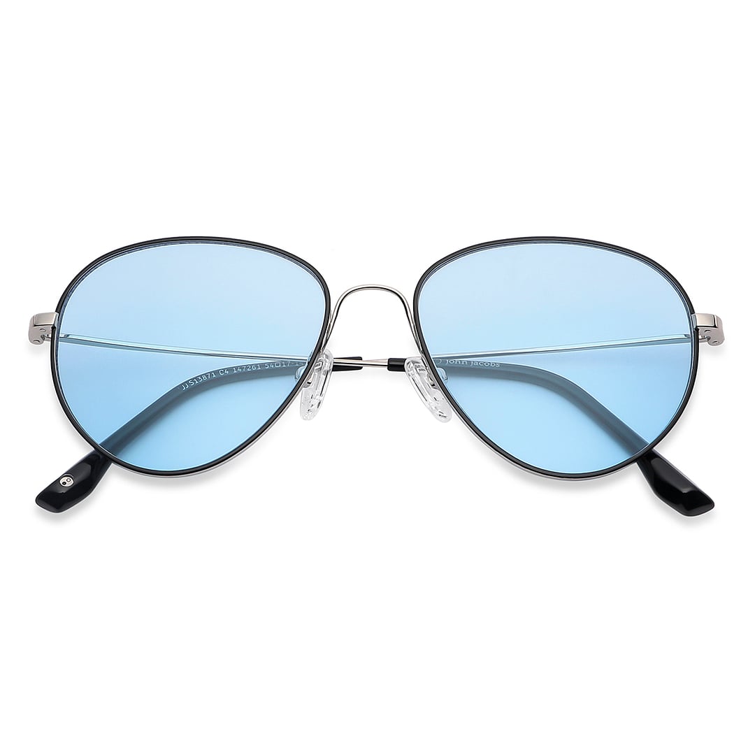 John Jacobs Silver Full Rim Round left side