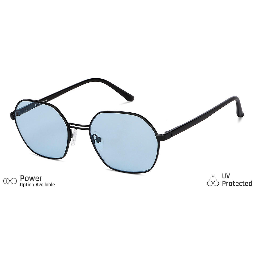 John Jacobs Online Black Full Rim Geometric left side