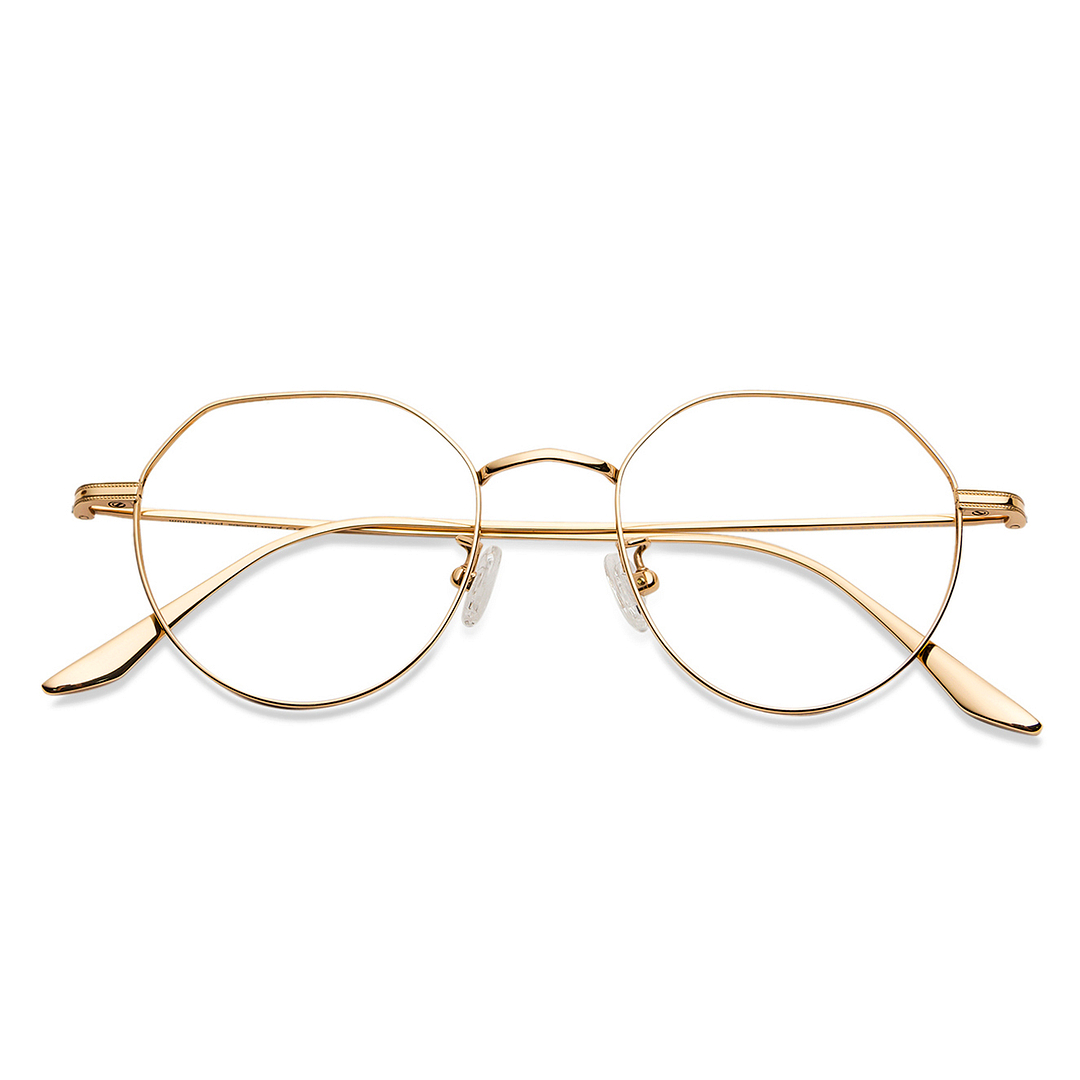 John Jacobs Online Gold Full Rim Geometric left side