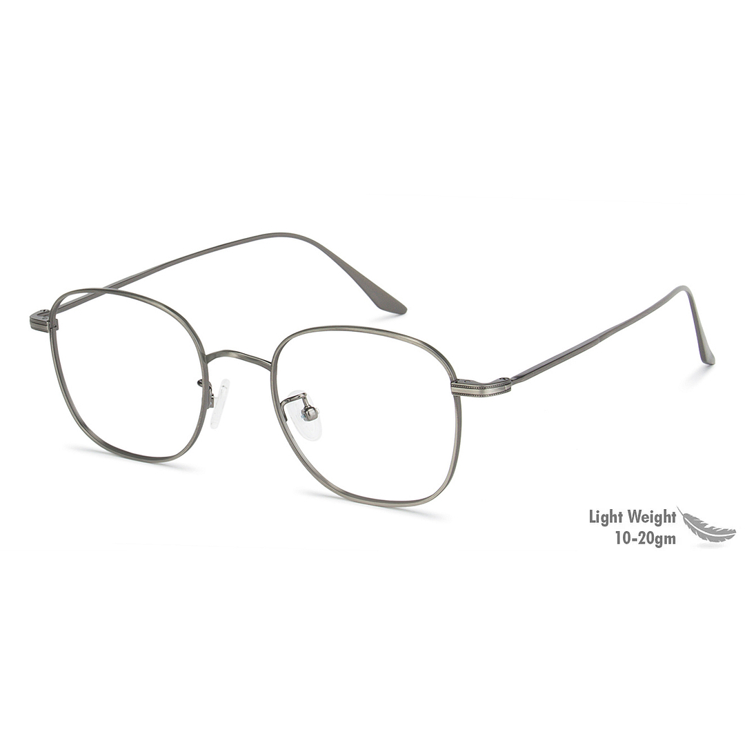 John Jacobs Silver Full Rim Square left side