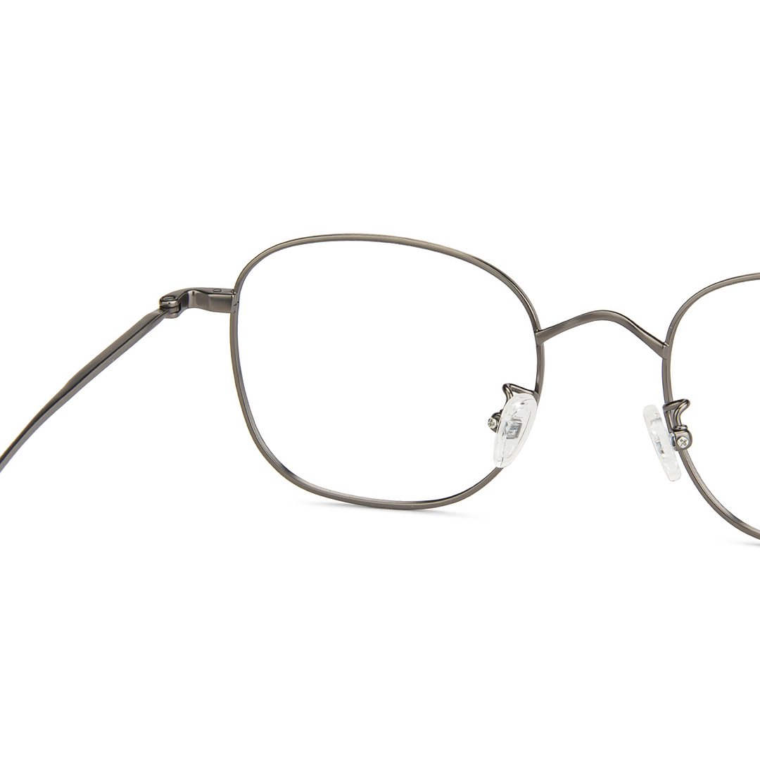 John Jacobs Silver Full Rim Square right side