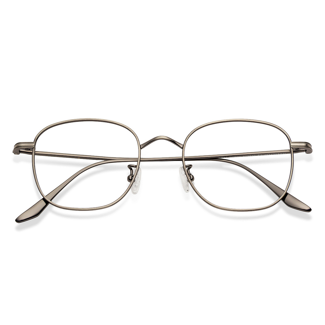 John Jacobs Silver Full Rim Square left side