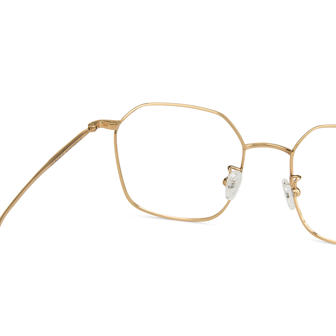 John Jacobs Gold Full Rim Hexagonal right side