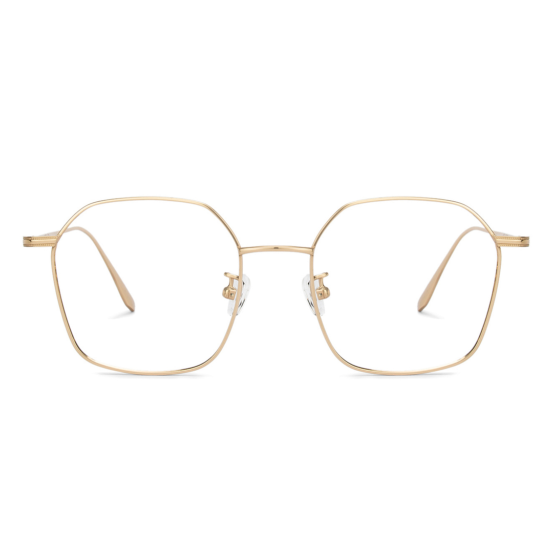 John Jacobs Gold Full Rim Hexagonal right side