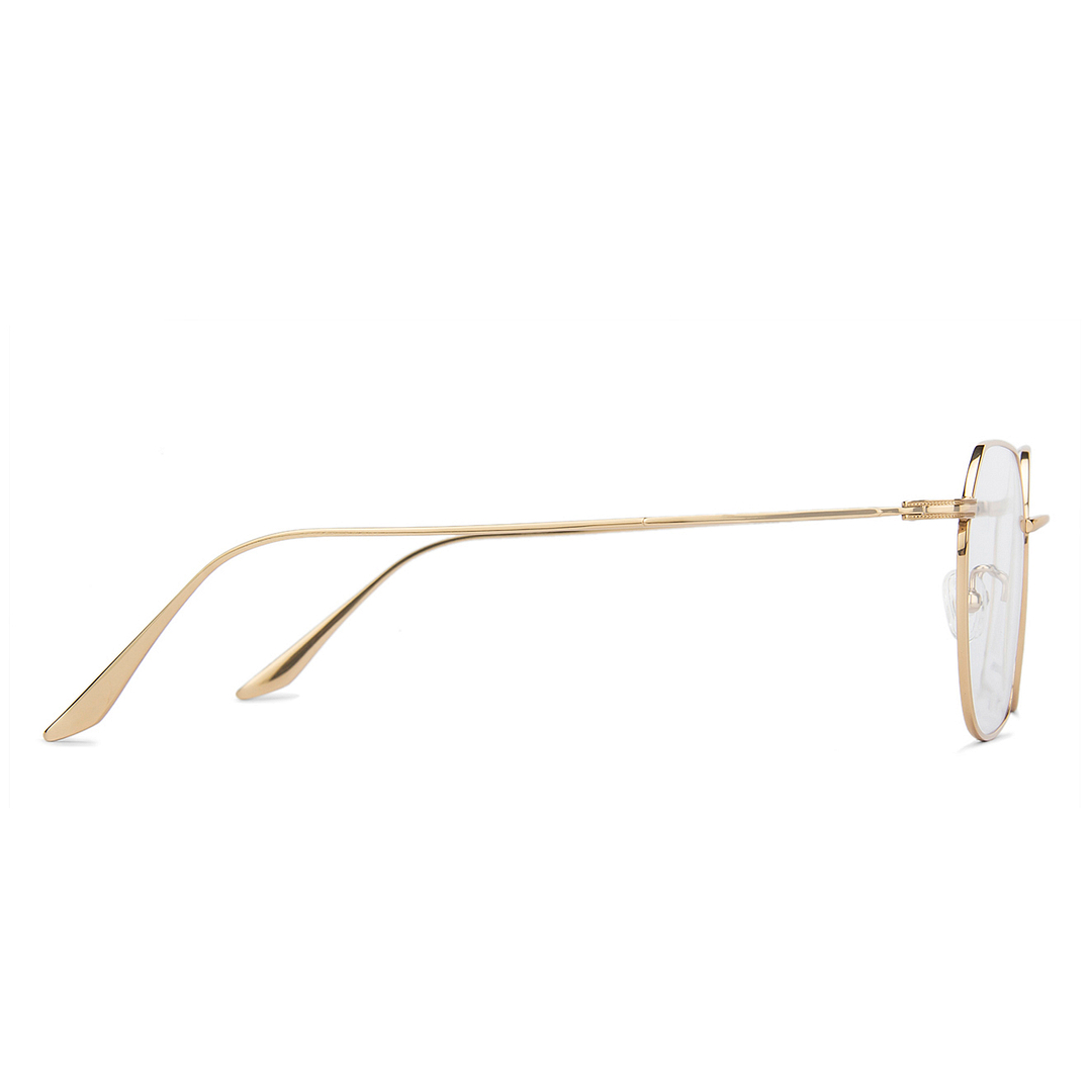 John Jacobs Gold Full Rim Hexagonal left side