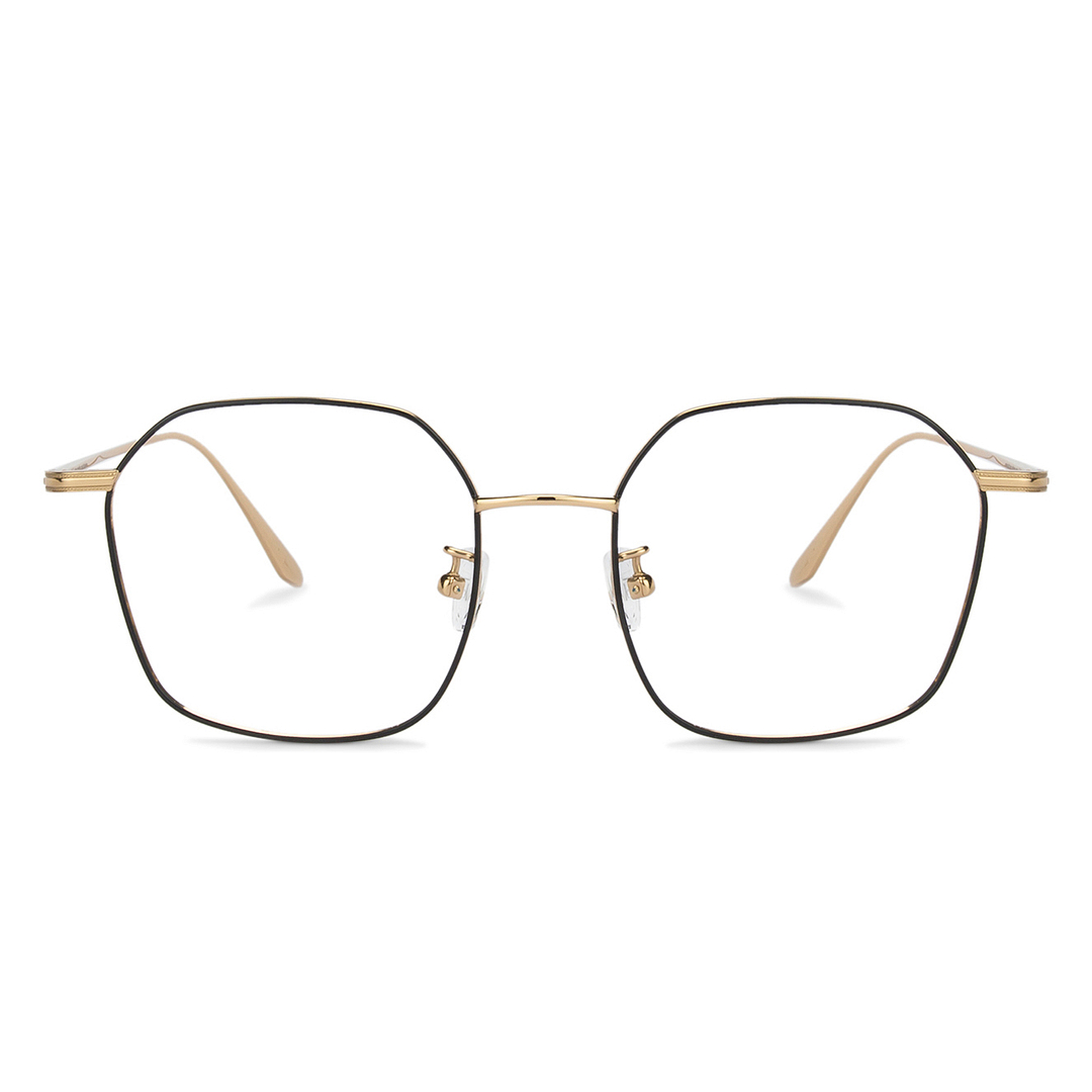 John Jacobs Gold Full Rim Geometric right side