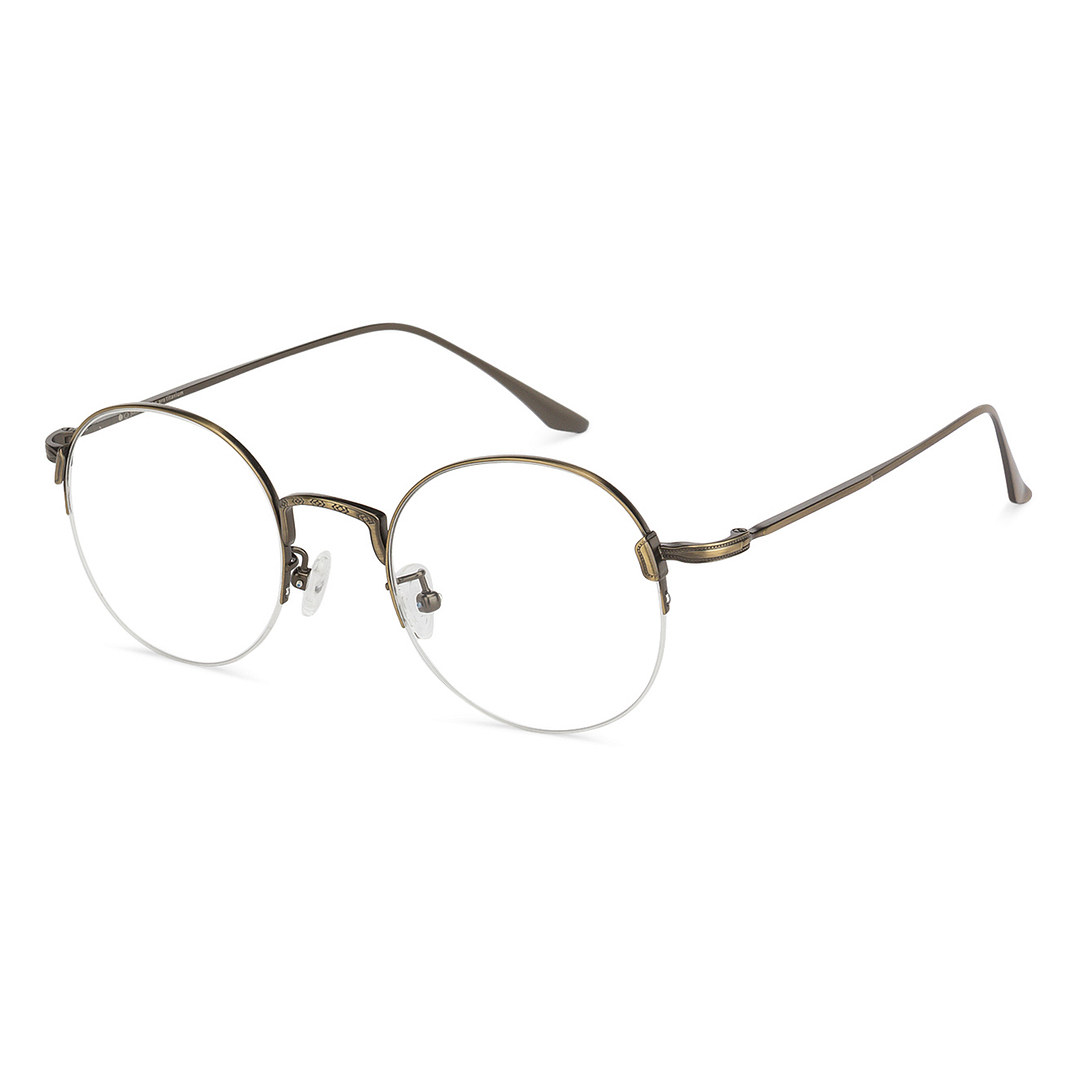 John Jacobs Online Light Brown Half Rim Round right side
