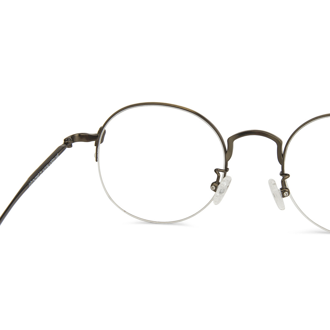 John Jacobs Online Light Brown Half Rim Round right side