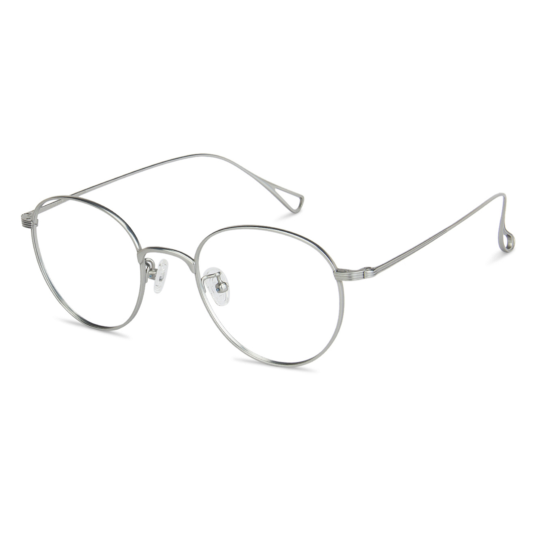 John Jacobs Online Silver Full Rim Round right side