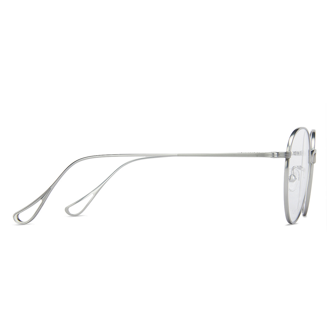 John Jacobs Online Silver Full Rim Round left side