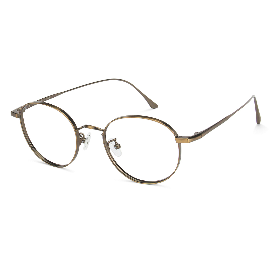 John Jacobs Online Gold Full Rim Round right side