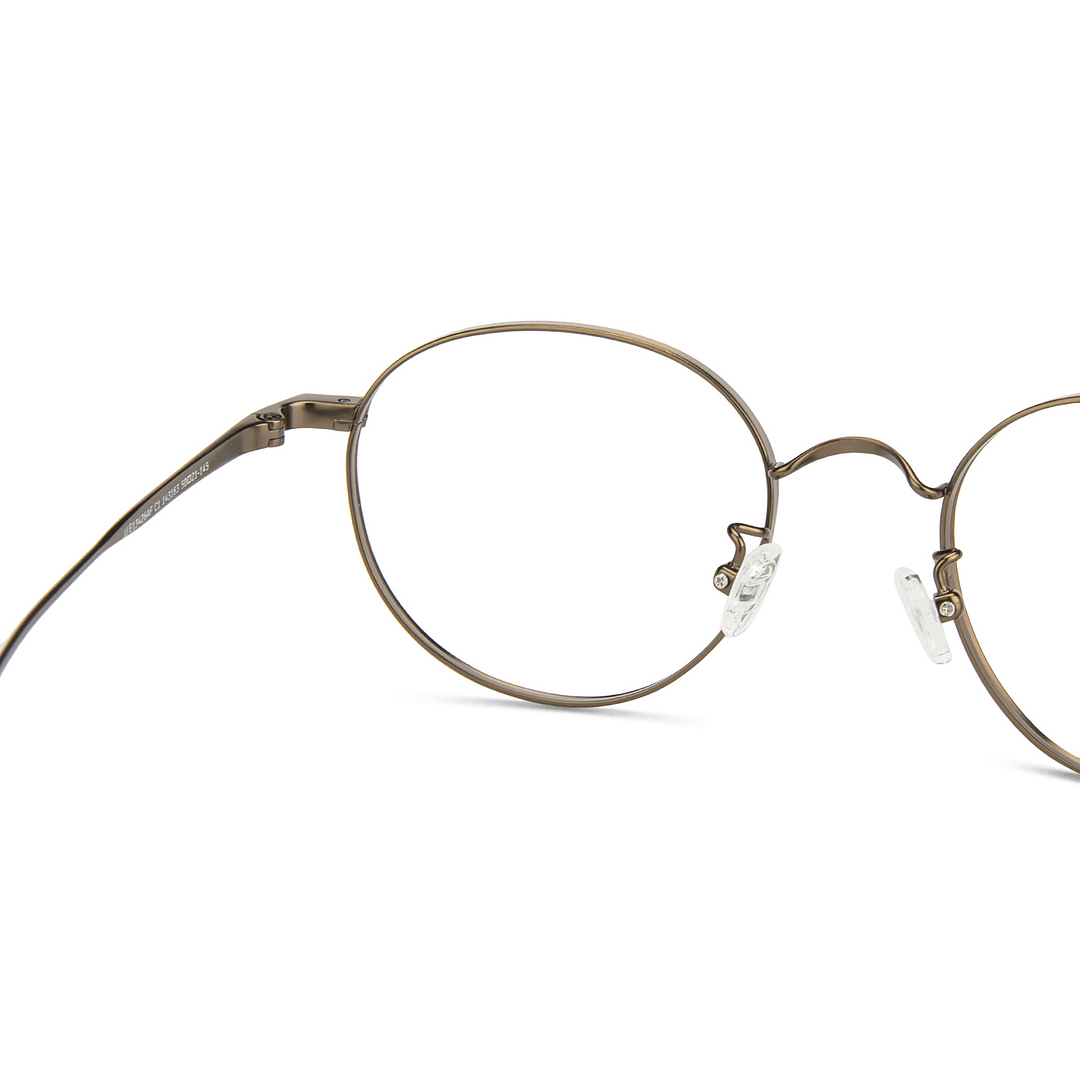 John Jacobs Online Gold Full Rim Round right side