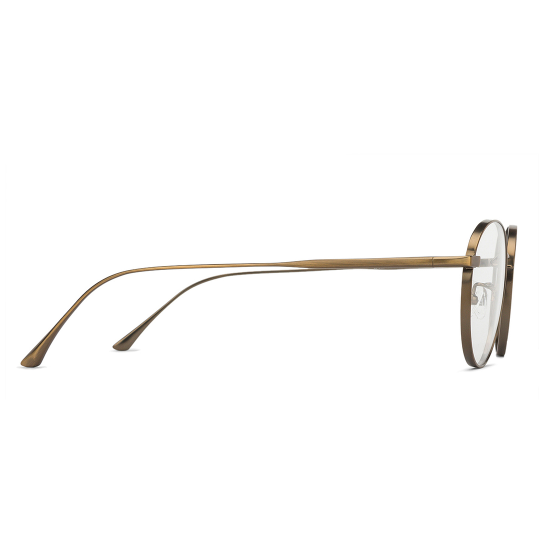 John Jacobs Online Gold Full Rim Round left side