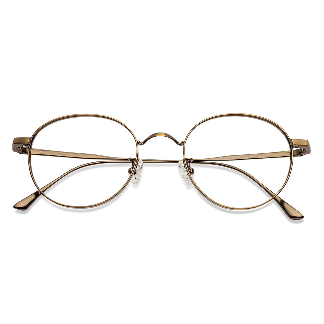 John Jacobs Online Gold Full Rim Round left side