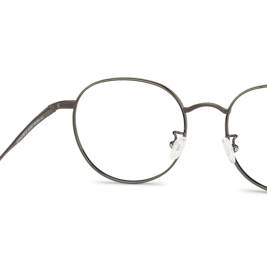 John Jacobs Gunmetal Full Rim Round right side