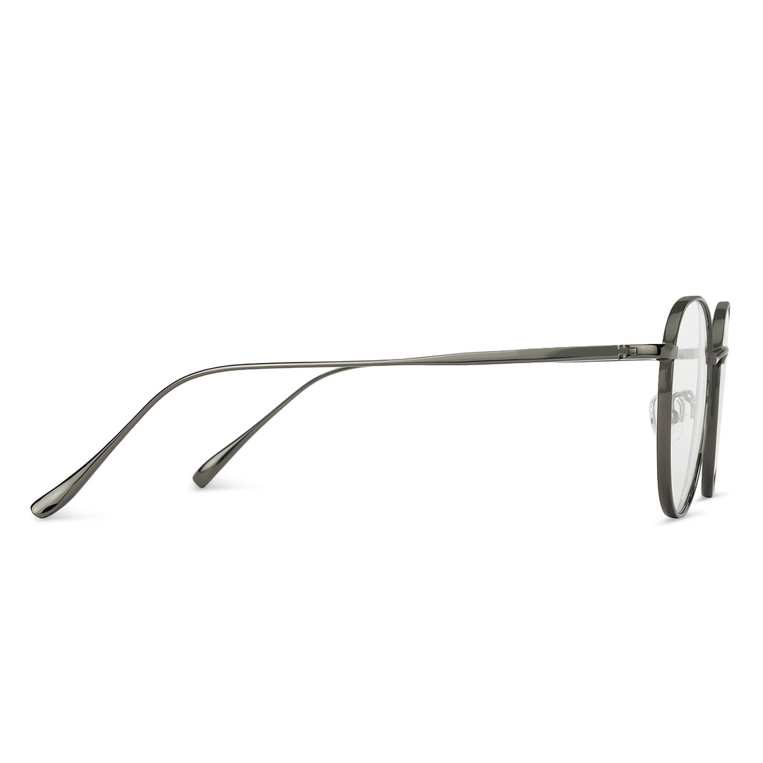 John Jacobs Gunmetal Full Rim Round left side