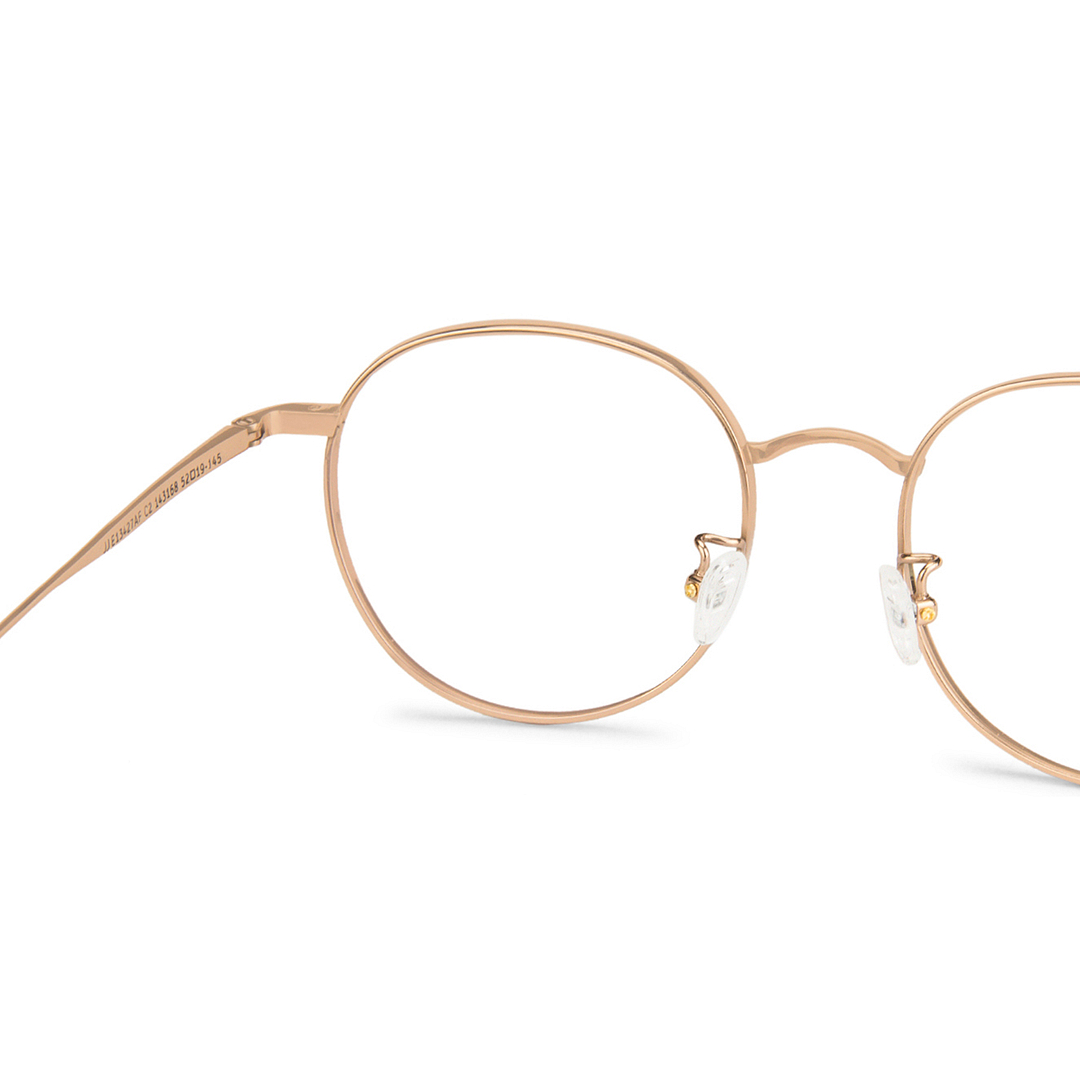 John Jacobs Rose Gold Full Rim Round right side