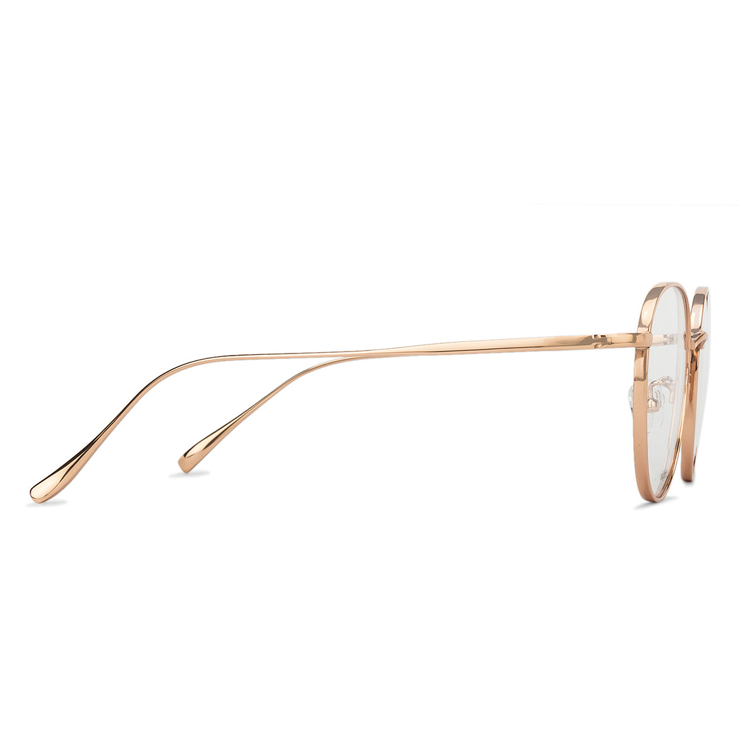 John Jacobs Rose Gold Full Rim Round left side