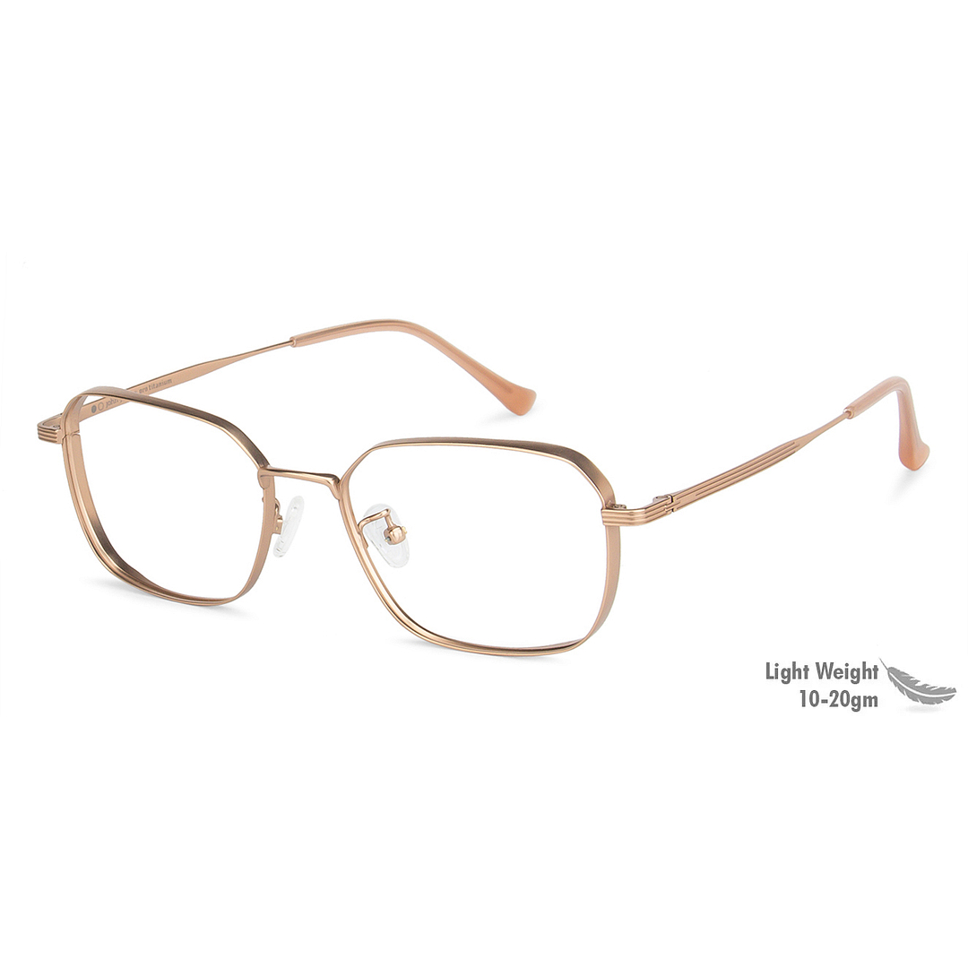 John Jacobs Rose Gold Full Rim Square right side