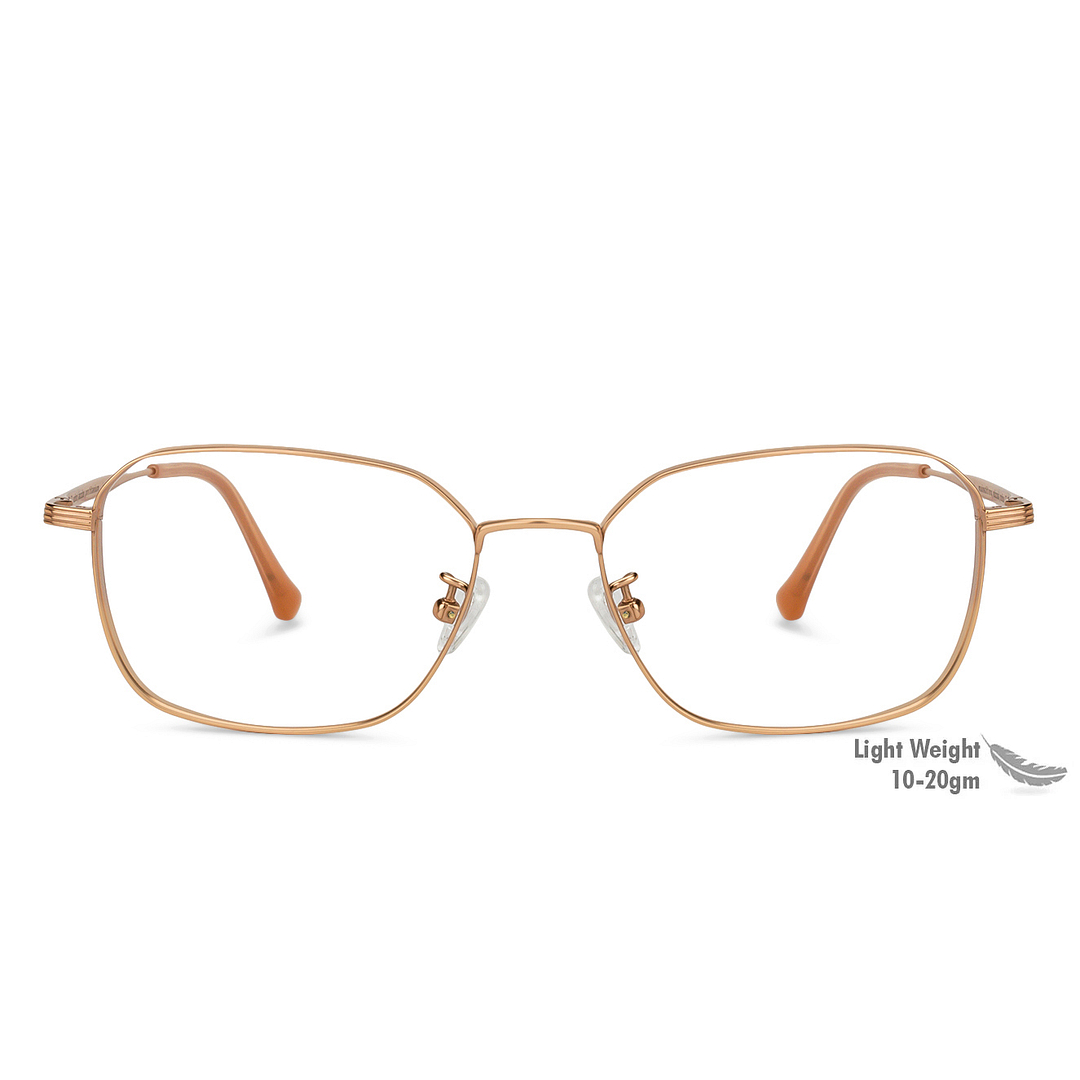 John Jacobs Rose Gold Full Rim Square right side