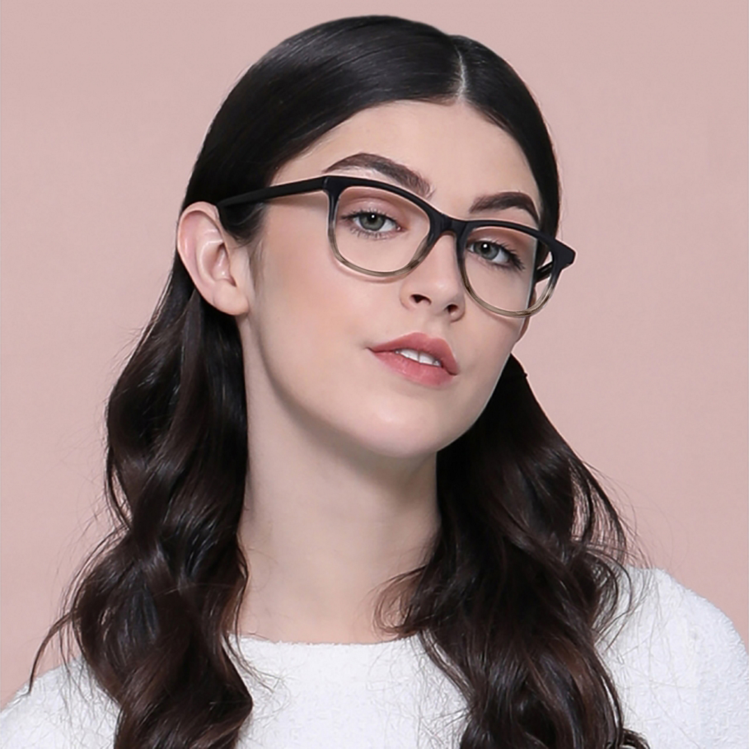 John Jacobs Online Sky Blue Full Rim Square left side