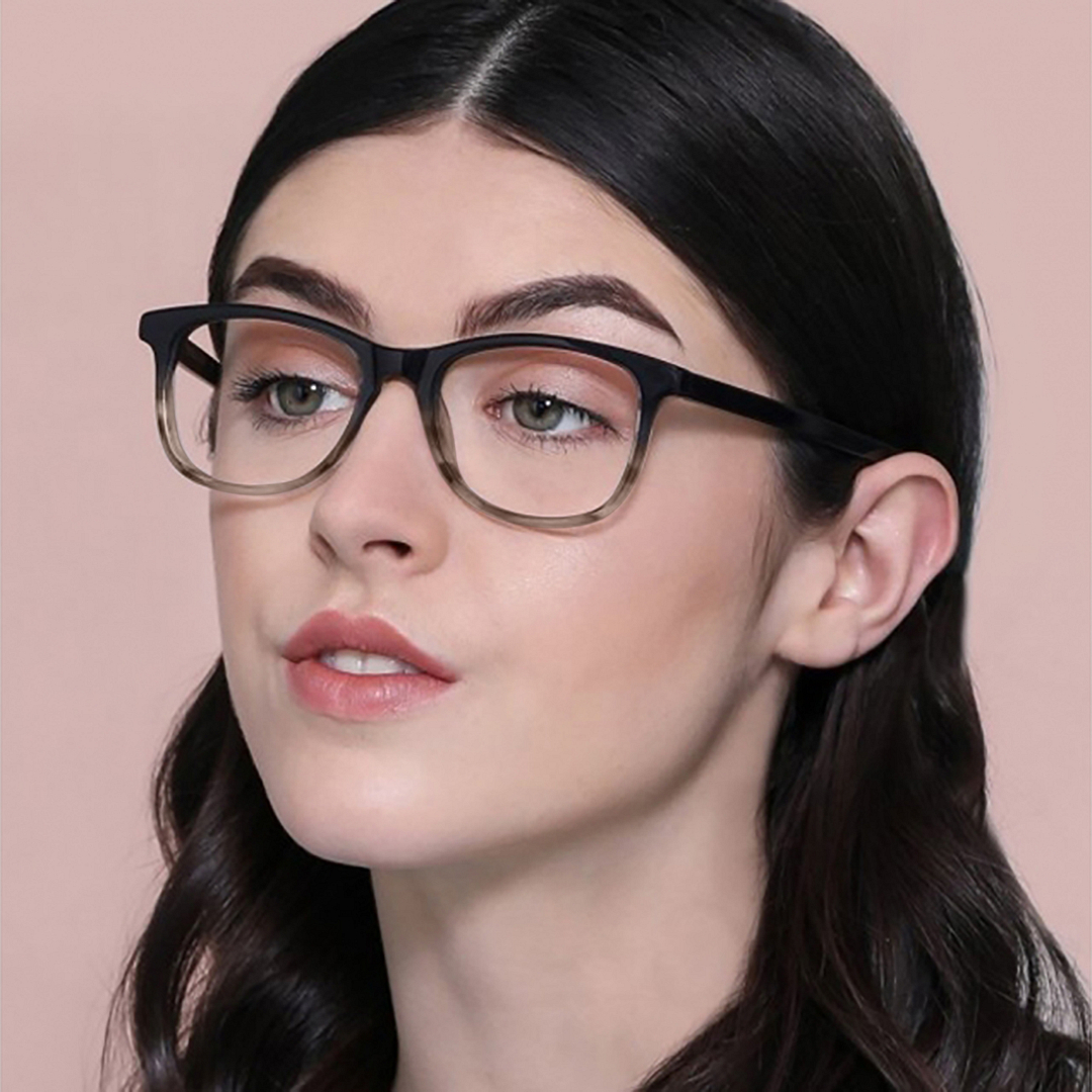 John Jacobs Online Sky Blue Full Rim Square right side