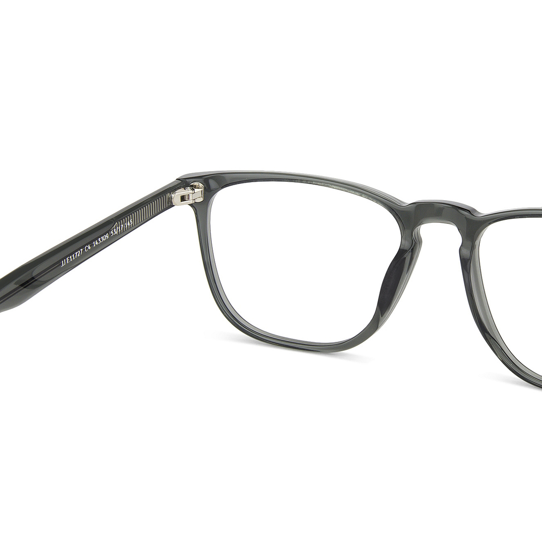 John Jacobs Online Gray Transparent Full Rim Square right side